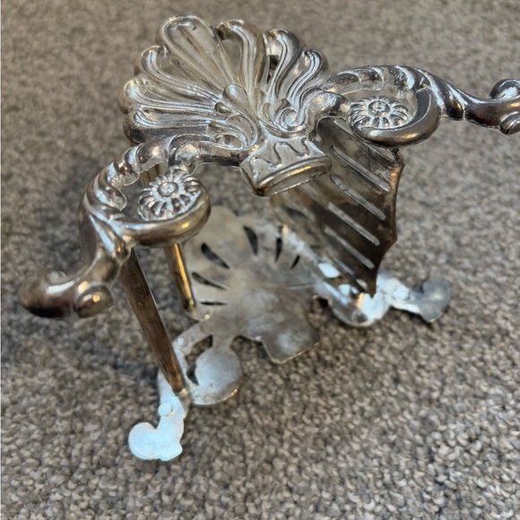 Elegance Ornate Knife Rest Silver Plated Vintage 12 Slots - Picture 3 of 11